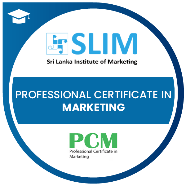slim sri lanka institute of marketing pcm certificate badge