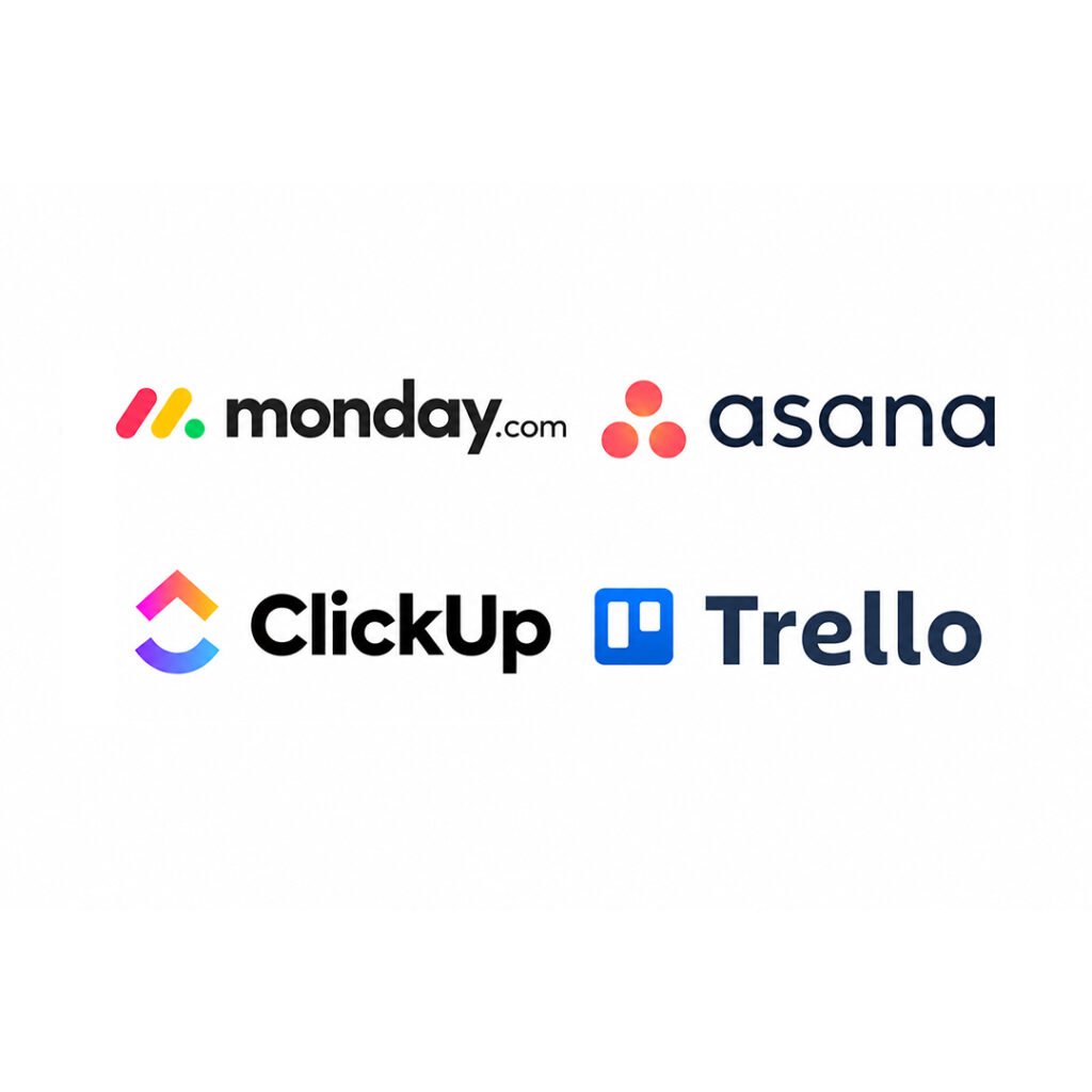 trello asana clickup monday